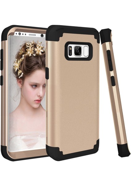 Samsung Galaxy S8 İçin Pc Yumuşak Tpu Bumper 3'ü 1 Arada Koruma ShockProof Kılıf (Yurt Dışından)