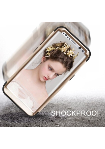 Samsung Galaxy S8 İçin Pc Yumuşak Tpu Bumper 3'ü 1 Arada Koruma ShockProof Kılıf (Yurt Dışından)