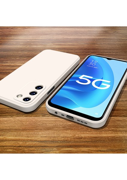 Oppo A55 5G İçin İnce Likit Silikon ShockProof Korumalı Kılıf (Yurt Dışından)