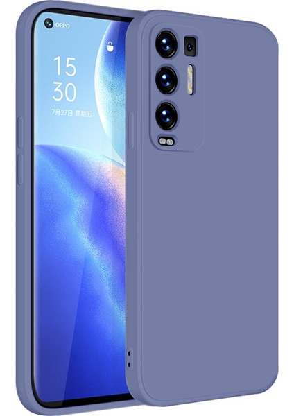 Oppo Reno5 Pro+ Plus İçin İnce Likit Silikon ShockProof Korumalı Kılıf (Yurt Dışından)