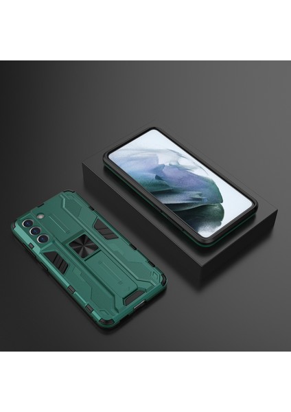 Samsung Galaxy S21 Fe 5G İçin Çift Katmanlı Pc Tpu Bumper Kaymaz ShockProof Korumalı Kılıf (Yurt Dışından)