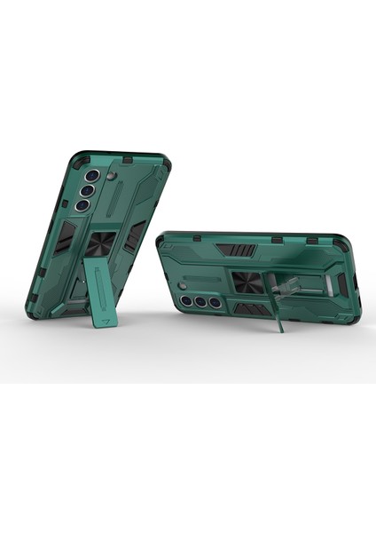 Samsung Galaxy S21 Fe 5G İçin Çift Katmanlı Pc Tpu Bumper Kaymaz ShockProof Korumalı Kılıf (Yurt Dışından)