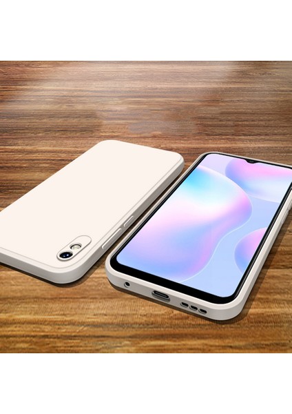 Xiaomi Redmi 9A İçin İnce Likit Silikon ShockProof Korumalı Kılıf (Yurt Dışından)