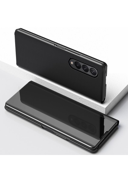 Samsung Galaxy Z Fold 3 5G İçin Flip Standlı Deri Ayna Pencereli Kılıf (Yurt Dışından) fiyatları