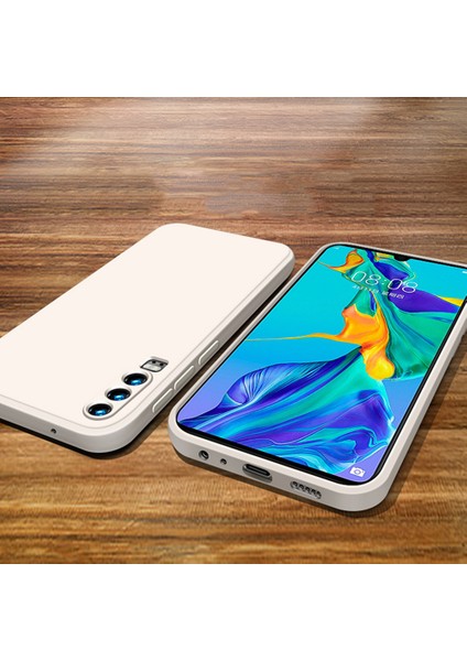 Huawei P30 İçin İnce Likit Silikon ShockProof Korumalı Kılıf (Yurt Dışından)