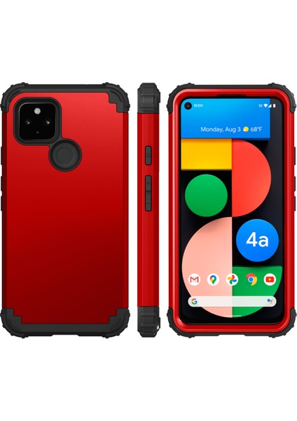 Google Pixel 4A 5G İçin Yumuşak Silikon Pc Bumper 3'ü 1 Arada ShockProof Korumalı Kılıf (Yurt Dışından) fiyatları