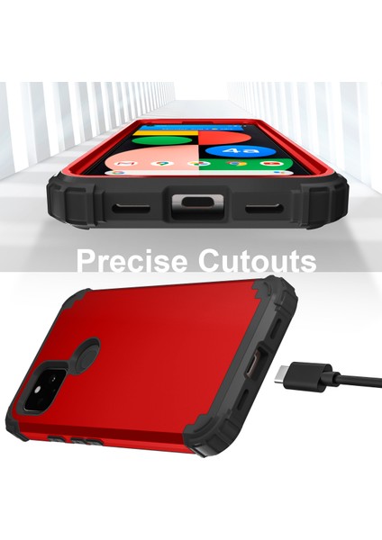 Google Pixel 4A 5G İçin Yumuşak Silikon Pc Bumper 3'ü 1 Arada ShockProof Korumalı Kılıf (Yurt Dışından) indirimleri