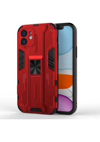 iPhone 12 Mini İçin Çift Katmanlı Pc Tpu Bumper Kaymaz ShockProof Korumalı Kılıf (Yurt Dışından)