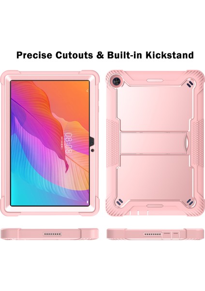 Huawei Matepad T10S İçin 3 Katmanlı Standlı Shockproof Tam Koruma Kılıf (Yurt Dışından) modelleri