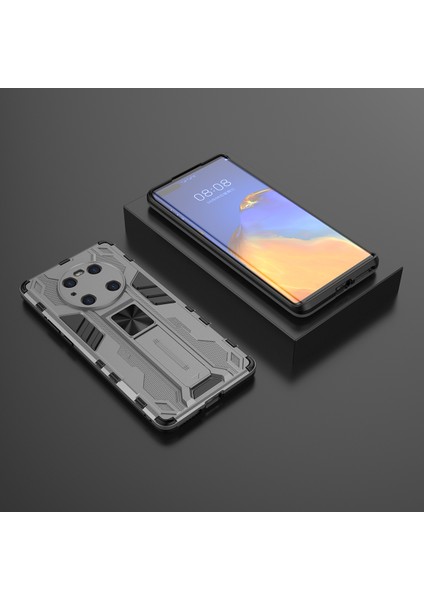 Huawei Mate 40 Pro İçin Çift Katmanlı Pc Tpu Bumper Kaymaz ShockProof Korumalı Kılıf (Yurt Dışından)