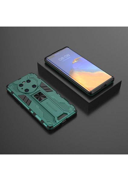 Huawei Mate 40 Pro İçin Çift Katmanlı Pc Tpu Bumper Kaymaz ShockProof Korumalı Kılıf (Yurt Dışından)