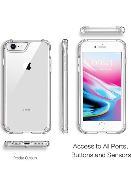 iPhone 6 / 6s / 7 / 8 İçin Pc Airbag Tpu Bumper Kılıf (Yurt Dışından)