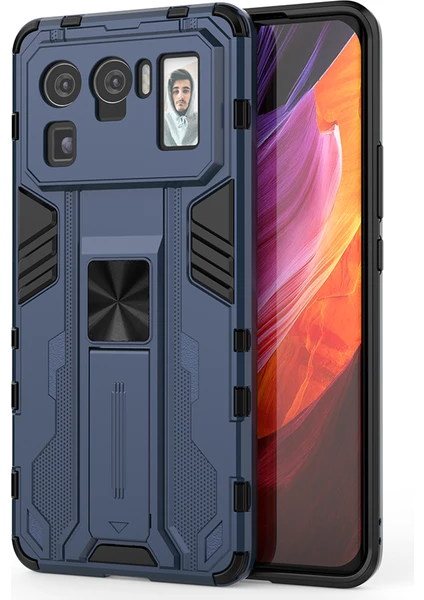 Xiaomi Mi 11 Ultra İçin Çift Katmanlı Pc Tpu Bumper Kaymaz ShockProof Korumalı Kılıf (Yurt Dışından)