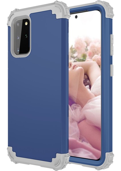 Samsung Galaxy S20 Plus İçin Yumuşak Silikon Pc Bumper 3'ü 1 Arada ShockProof Korumalı Kılıf (Yurt Dışından)