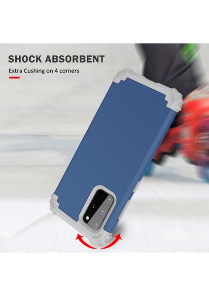 Samsung Galaxy S20 Plus İçin Yumuşak Silikon Pc Bumper 3'ü 1 Arada ShockProof Korumalı Kılıf (Yurt Dışından)