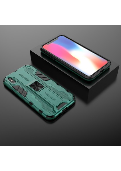 iPhone X / iPhone XS İçin Çift Katmanlı Pc Tpu Bumper Kaymaz ShockProof Korumalı Kılıf (Yurt Dışından) fiyatları