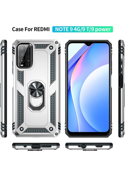 Xiaomi Poco M3 / Redmi 9t / Redmi 9 Power İçin Çift Katmanlı Halkalı Standlı Kılıf (Yurt Dışından) fiyatları