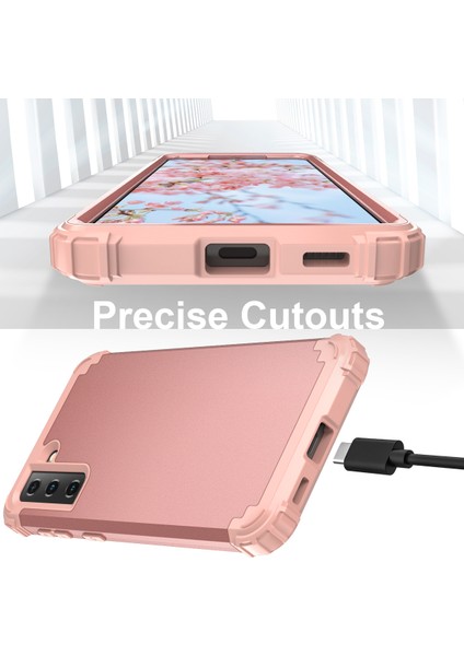 Samsung Galaxy S21 Plus 5G İçin Yumuşak Silikon Pc Bumper 3'ü 1 Arada ShockProof Korumalı Kılıf (Yurt Dışından) indirimleri