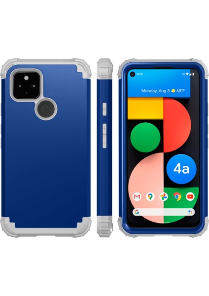 Google Pixel 4A 5G İçin Yumuşak Silikon Pc Bumper 3'ü 1 Arada ShockProof Korumalı Kılıf (Yurt Dışından) fiyatları
