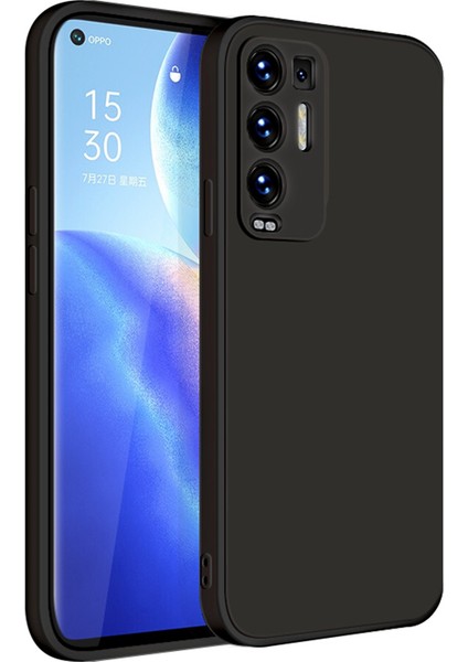 Oppo Reno5 Pro+ Plus İçin İnce Likit Silikon ShockProof Korumalı Kılıf (Yurt Dışından)