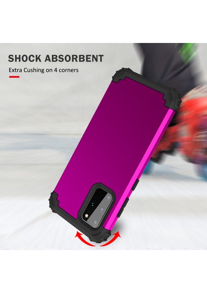 Samsung Galaxy S20 Plus İçin Yumuşak Silikon Pc Bumper 3'ü 1 Arada ShockProof Korumalı Kılıf (Yurt Dışından)