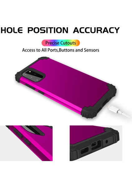 Samsung Galaxy S20 Plus İçin Yumuşak Silikon Pc Bumper 3'ü 1 Arada ShockProof Korumalı Kılıf (Yurt Dışından)