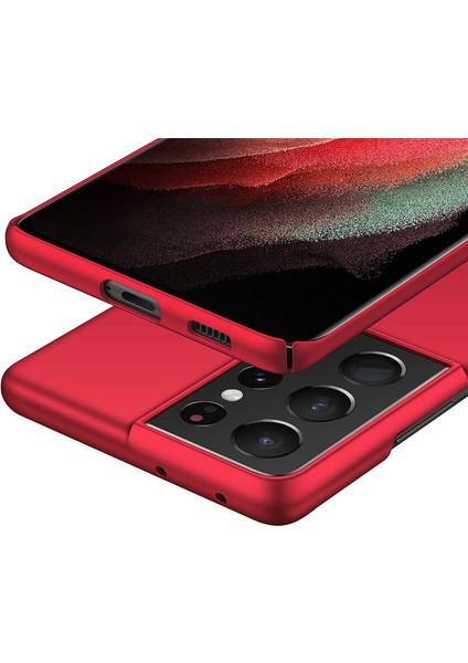 Samsung Galaxy S21 Ultra 5G İçin Ultra İnce Sert Pc Mat Korumalı Kılıf (Yurt Dışından)