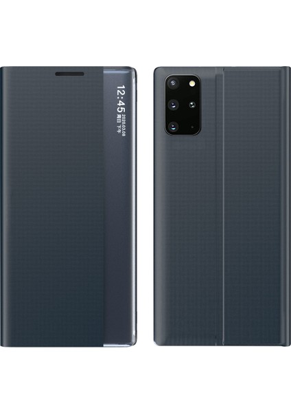 Samsung Galaxy S20 Plus İçin İnce Flip Pu Deri Pencereli Standlı Kılıf (Yurt Dışından)