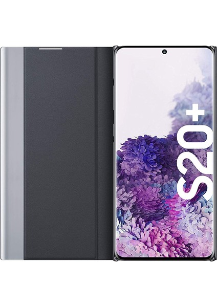 Samsung Galaxy S20 Plus İçin İnce Flip Pu Deri Pencereli Standlı Kılıf (Yurt Dışından)