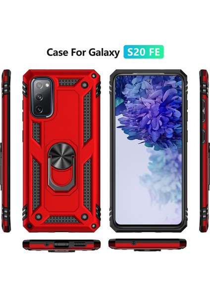 Samsung Galaxy S20 Fan Edition İçin Çift Katmanlı Halkalı Standlı Kılıf (Yurt Dışından) fiyatları
