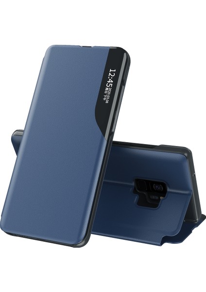 Samsung Galaxy S9 Plus İçin Pu Deri Pencereli Flip Koruyucu Kılıf (Yurt Dışından)
