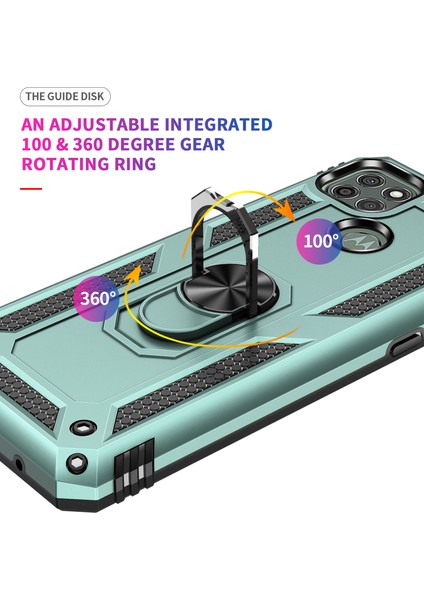 Motorola Moto G9 Power İçin Çift Katmanlı Halkalı Standlı Kılıf (Yurt Dışından) fırsatları