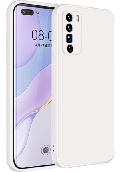 Huawei Nova 7 Pro İçin İnce Likit Silikon ShockProof Korumalı Kılıf (Yurt Dışından)