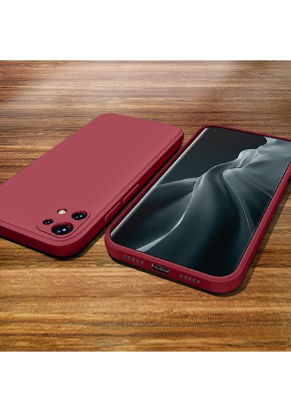 Xiaomi Mi 11 İçin İnce Likit Silikon ShockProof Korumalı Kılıf (Yurt Dışından)