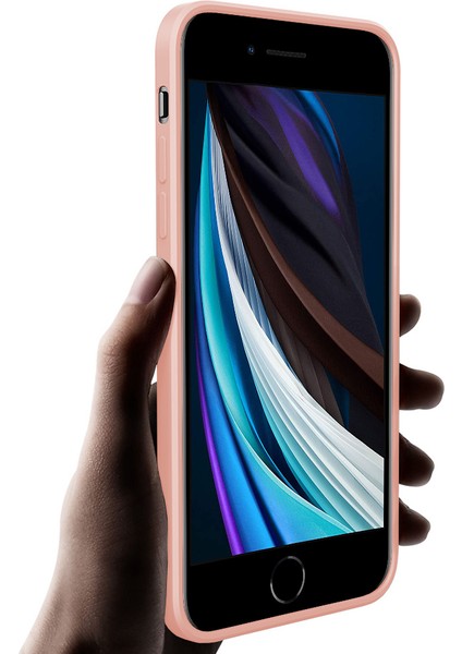 iPhone Se 2020 İçin İnce Likit Silikon ShockProof Korumalı Kılıf (Yurt Dışından)