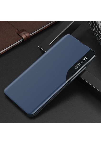 Xiaomi Redmi Note 9s / 9 Pro / 9 Pro Max İçin Pu Deri Pencereli Flip Koruyucu Kılıf (Yurt Dışından)