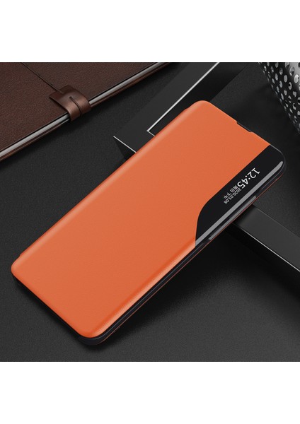Samsung Galaxy S8 İçin Pu Deri Pencereli Flip Koruyucu Kılıf (Yurt Dışından)