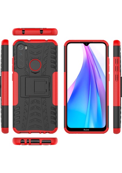 Xiaomi Redmi Note 8t İçin ShockProof Çift Katmanlı Standlı Korumalı Kılıf (Yurt Dışından) modelleri