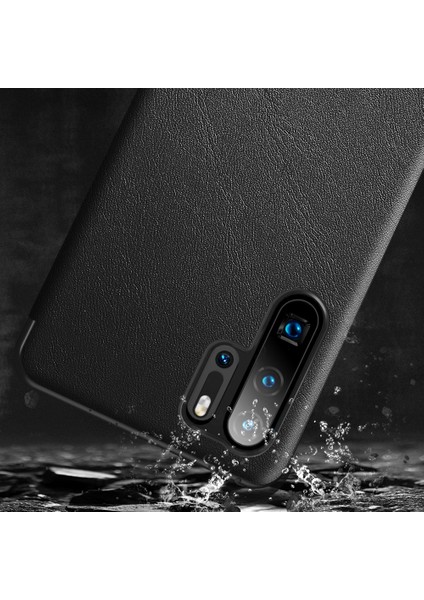 Huawei P30 İçin İnce Pencereli Flip Deri Full Korumalı Kılıf Kapaklı (Yurt Dışından)