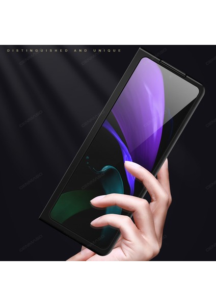 Samsung Galaxy Z Fold 2 5G İçin Flip Deri ShockProof Full Korumalı İnce Kılıf (Yurt Dışından)