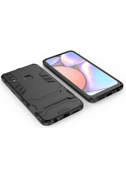 Samsung Galaxy A10S İçin Çift Katmanlı Tpu Pc Hibrit Korumalı Standlı Kılıf (Yurt Dışından)