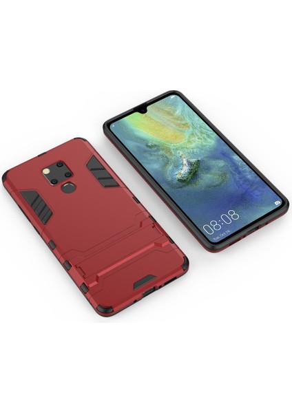 Huawei Mate 20 İçin Çift Katmanlı Tpu Pc Hibrit Korumalı Standlı Kılıf (Yurt Dışından)