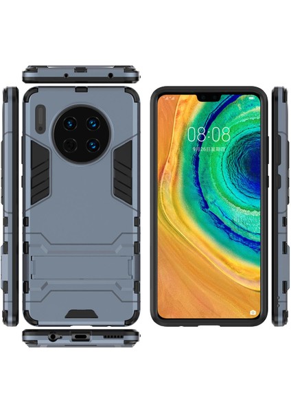 Huawei Mate 30 İçin Çift Katmanlı Tpu Pc Hibrit Korumalı Standlı Kılıf (Yurt Dışından)