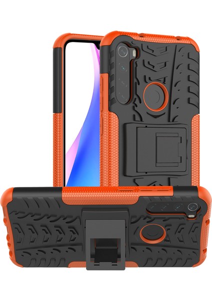 Xiaomi Redmi Note 8t İçin ShockProof Çift Katmanlı Standlı Korumalı Kılıf (Yurt Dışından)