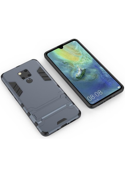 Huawei Mate 20 İçin Çift Katmanlı Tpu Pc Hibrit Korumalı Standlı Kılıf (Yurt Dışından)