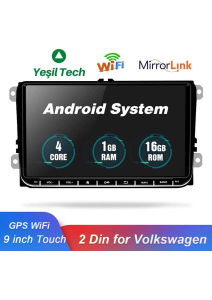 Kingwin KW-2000 Android 10.1 Multimedya Volkswagen Jetta - Golf - Passat - Caddy