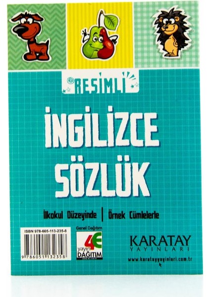 Resimli Ingilizce Sözlük Cep Boy, Englısh Dıctıonary, Karton Kapak, Renkli, 10X14CM
