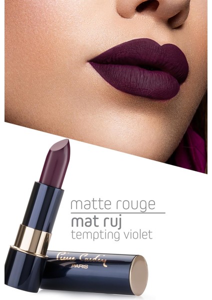 Pierre Cardin Matte Rouge Mat Ruj - Tempting Violet