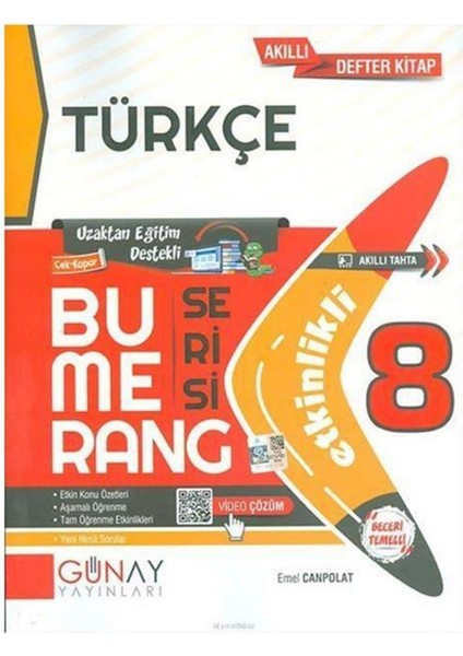 8.Sınıf Bumerang Türkçe Etkinlikli