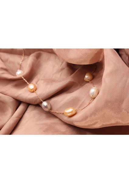 Pearls In Ocean Rose Gerçek Inci Kolye Joy Serisi 203